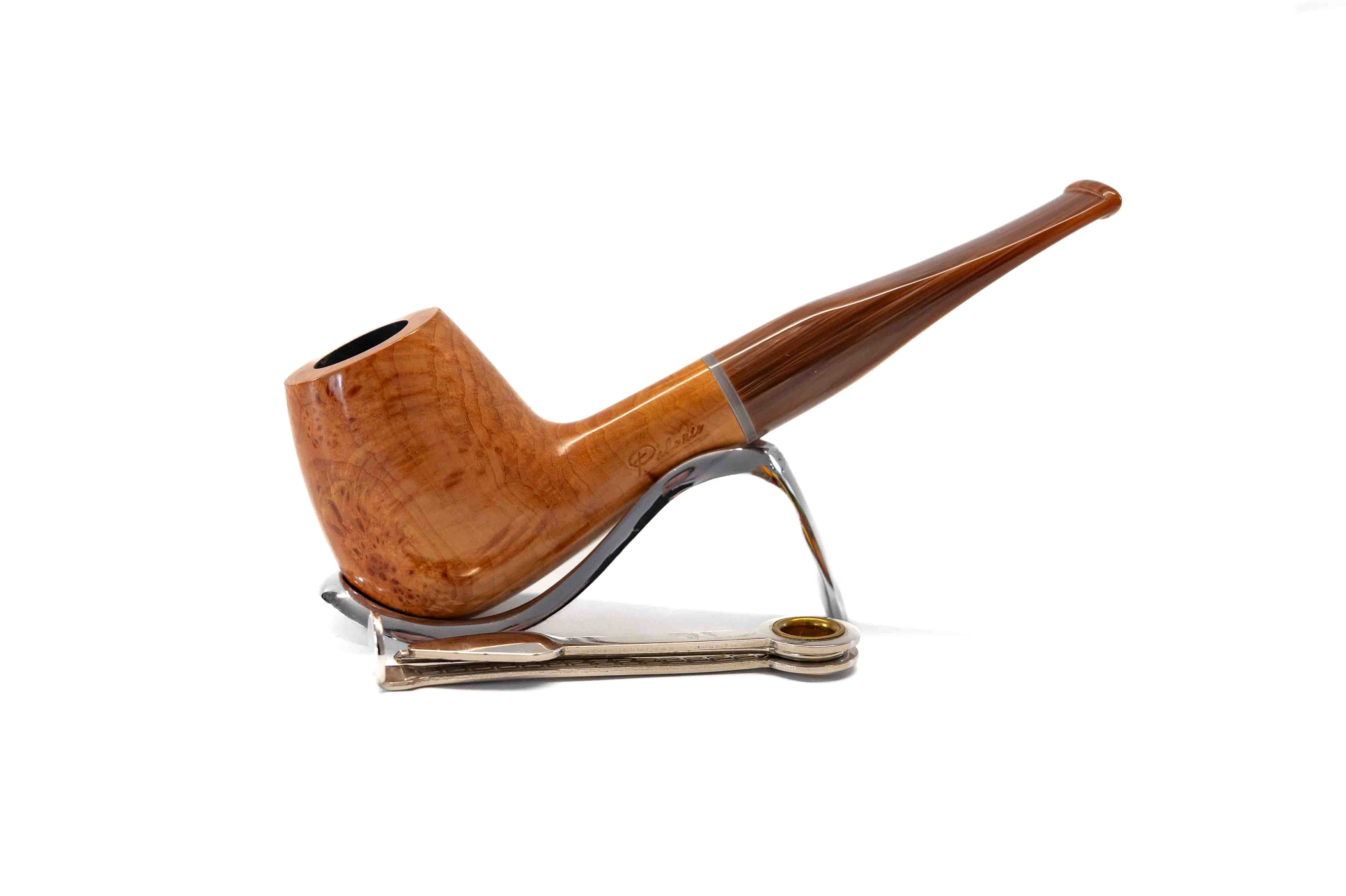 Padonio bruyer pipa 9mm filterrel, egyenes szárral, Billiard forma